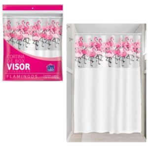 CORTINA BOX VINIL VISOR RETANG.ESTAMPADA SORTIDA (12PÇS)-PLASTLEO