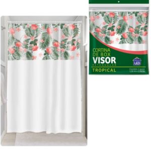 CORTINA BOX VINIL VISOR RETANG.ESTAMPADA SORTIDA (12PÇS)-PLASTLEO