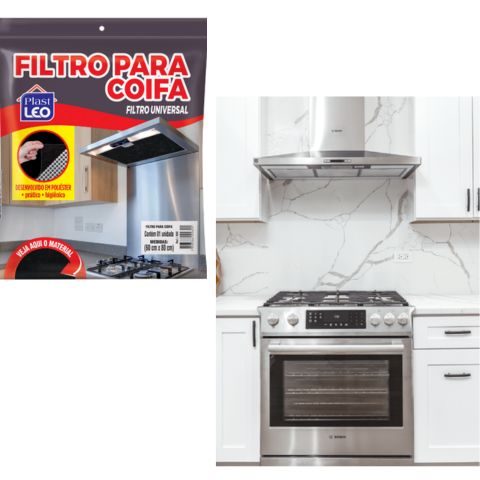 FILTRO P/COIFA (24PÇS)-PLASTLEO
