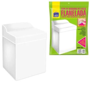 CAPA DE MAQ.FLANELADA LISA M (6PÇS)-PLASTLEO
