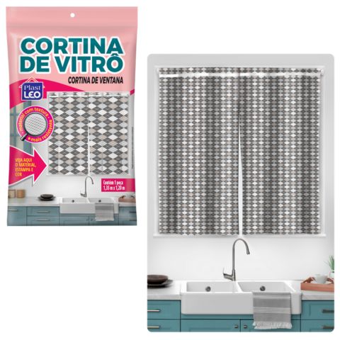 CORTINA DE VITRÔ (24PÇS)-PLASTLEO