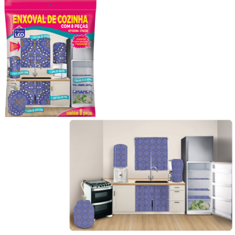 KIT ENXOVAL C/8PÇS POLIETILENO (6PÇS)-PLASTLEO