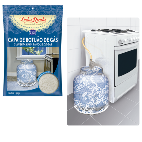 CAPA BOTIJÃO RENDA (6PÇS)-PLASTLEO