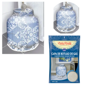 CAPA BOTIJÃO RENDA (6PÇS)-PLASTLEO