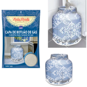 CAPA BOTIJÃO RENDA (6PÇS)-PLASTLEO