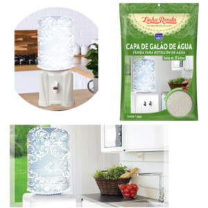 CAPA P/GALÃO RENDA (12PÇS)-PLASTLEO