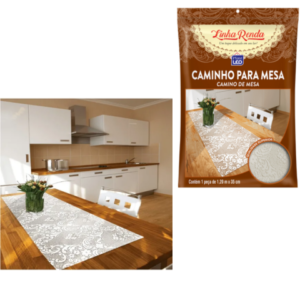 CAMINHO P/MESA RENDA (12PÇS)-PLASTLEO