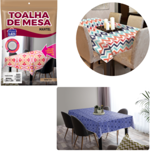TOALHA DE MESA POLIETILENO 1,35X2,00 (24PÇS)-PLASTLEO