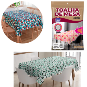 TOALHA DE MESA POLIETILENO 1,35X2,00 (24PÇS)-PLASTLEO