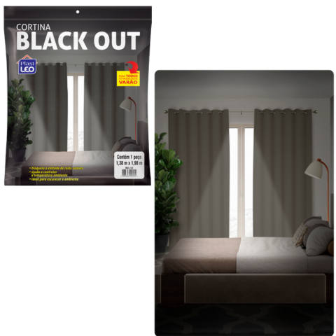 CORTINA BLACKOUT VARÃO 1 PEÇA (3PÇS)-PLASTLEO