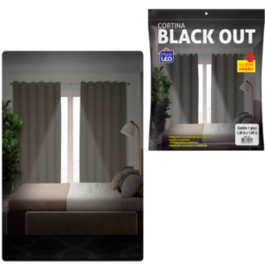 CORTINA BLACKOUT VARÃO 1 PEÇA (3PÇS)-PLASTLEO