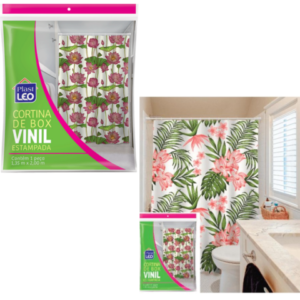 CORTINA BOX VINIL ESTAMPADA 1,35X2,00M (6PÇS)-PLASTLEO