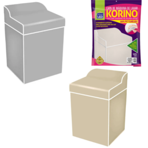 CAPA DE MAQ.FLANELADA LAVAR KORINO LISA GG (6PÇS)-PLASTLEO