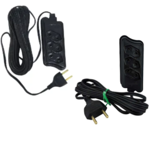 EXTENSÃO 3MTS MULTIUSO CB PL 2P PRETA (12PÇS)-COMPOLUX