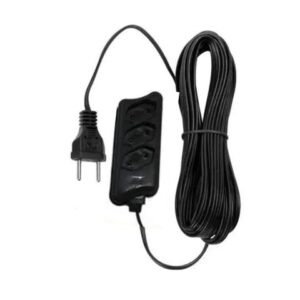EXTENSÃO MULTIUSO CABO PL 2P 10MTS PRETA (6PÇS)-COMPOLUX