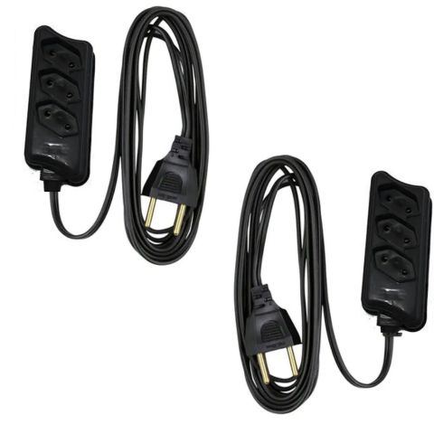 EXTENSÃO 2MTS MULTIUSO CB PL 2P PRETA (12PÇS)-COMPOLUX