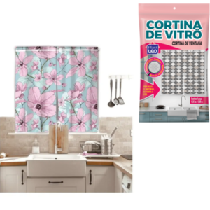 CORTINA DE VITRÔ (24PÇS)-PLASTLEO