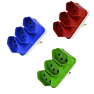 ADAPTADOR 3 SAÍDAS COLOR 2P+T FLOWPACK (24PÇS)-COMPOLUX