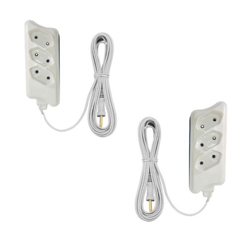 EXTENSÃO 2MTS MULTIUSO CB PL 2P BRANCA (12PÇS)-COMPOLUX