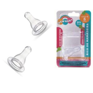 BICO MAMADEIRA CONVENCIONAL SILICONE C/1 (24PÇS)-NEW BABY
