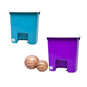 LIXEIRA PEDAL 14LTS COLORIDA (6PÇS)-HM PLAST