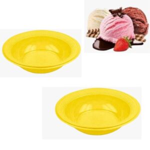 PRATO FUNDO 12CM AMARELO 100X10-TRIK TRIK