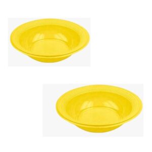 PRATO FUNDO 12CM AMARELO 100X10-TRIK TRIK