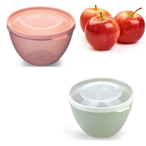 BOWL G C/TAMPA HERMÉTICA 3500ML COLORIDA (6PÇS)-PLÁSTICOS RAINHA