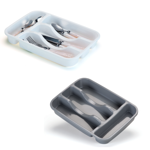 PORTA TALHER C/4 DIVISÓRIAS (12PÇS)-PLÁSTICOS RAINHA