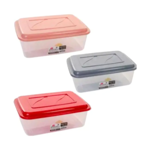 CAIXA VERSÁTIL RETANGULAR 7,5LTS TRANSPARENTE (12PÇS)-PLÁSTICOS RAINHA