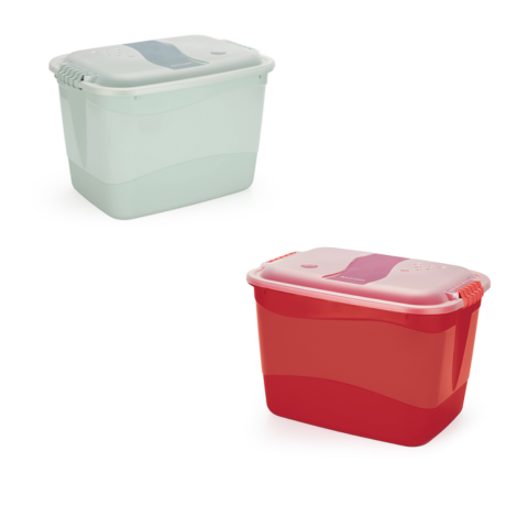 CONTAINER ORGANIZADOR 3,7LTS ALTO COLOR (24PÇS)-PLÁSTICOS RAINHA