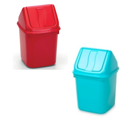 LIXEIRA C/TAMPA MÓVEL 2,7LTS COLORIDA (12PÇS)-PLÁSTICOS RAINHA