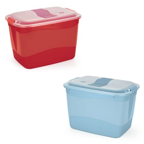 CONTAINER ORGANIZADOR 12LTS ALTO COLOR (12PÇS)-PLÁSTICOS RAINHA