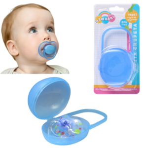 PORTA CHUPETA AZUL (12PÇS)-NEW BABY