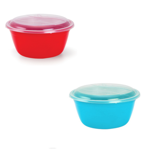 CONTAINER VERSÁTIL REDONDO 3LTS COLOR (24PÇS)-PLÁSTICOS RAINHA