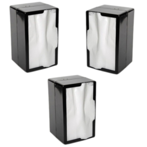 PORTA GUARDANAPO TV PRETO (24PÇS)-BERNACSTEIN