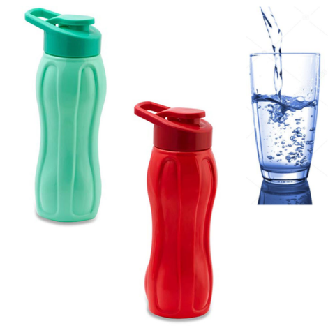 GARRAFA SQUEEZE PET BELIEVE FECHADA LISA 750ML (12PÇS)-PLASDURAN
