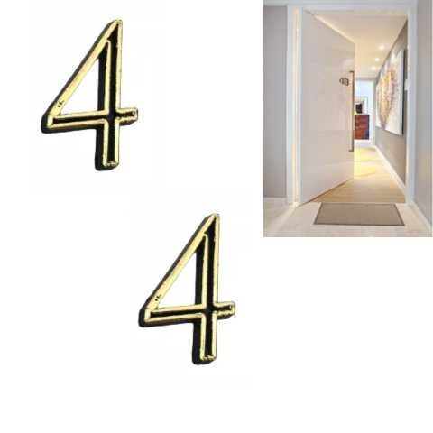 NÚMERO 4 P/APARTAMENTO (36PÇS)-CABEKLA
