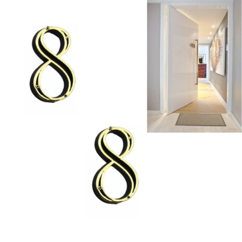 NÚMERO 8 P/APARTAMENTO (36PÇS)-CABEKLA