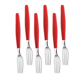 JG DE GARFOS C/6PÇS VERMELHO CLASSIC (12PCT)-LET ÚTIL