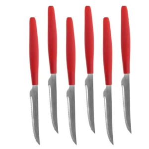 JG DE FACAS C/6PÇS VERMELHO CLASSIC (12PCT)-LET ÚTIL