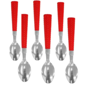 JG DE COLHERES C/6PÇS VERMELHO RIO (12PCT)-LET ÚTIL