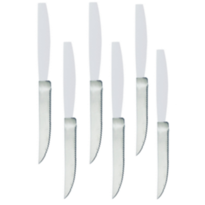 JG DE FACAS C/6PÇS BRANCO CLASSIC (12PCT)-LET ÚTIL