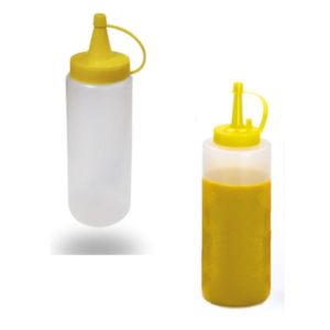 BISNAGA INDIVIDUAL  200ML AMARELA (36PÇS)-NOVA ERA