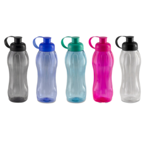 GARRAFA SQUEEZE PET BELIEVE TRANSLÚCIDA LISA 600ML (12PÇS)-PLASDURAN