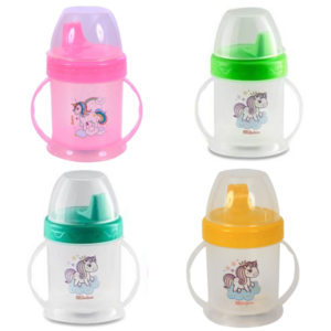 COPO KIDS UNICÓRNIO C/ALÇA 220ML (12PÇS)-PLASDURAN