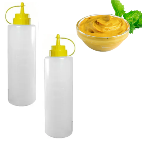 BISNAGA PROFISSIONAL LISA MOSTARDA 1LT (12PÇS)-PLASDURAN