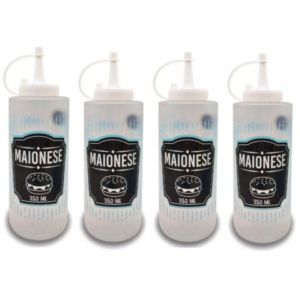 BISNAGA DECORADA P/MAIONESE 350ML (24PÇS)-PLASDURAN