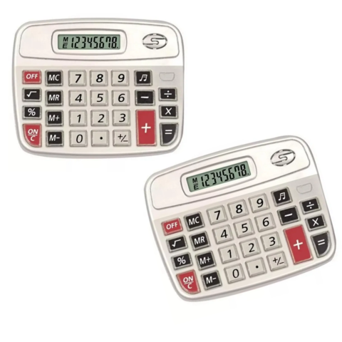 CALCULADORA ELETRÔNICA MÉDIA 8 DÍGITOS (6PÇS)