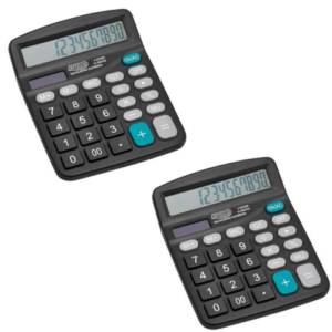 CALCULADORA ELETRÔNICA GRANDE 12 DÍGITOS (6PÇS)